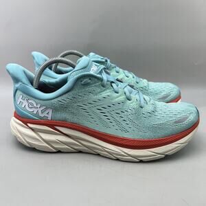 HOKA ONE ONE Clifton 8 Running Shoes Women Size 11 B Blue Comfort Low Sneakers